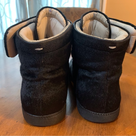 Men’s Maison Martin Margiela Future High Top Calf Fur Sneakers - Picture 7 of 11